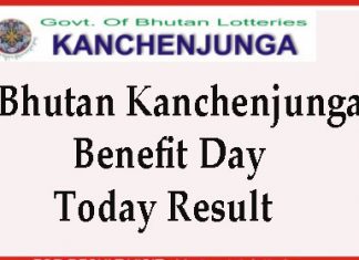 Bhutan Kanchenjunga Benefit Day Result Evening