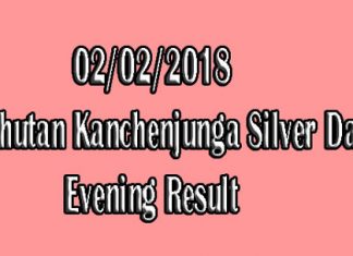 Bhutan Kanchenjunga Silver Day Evening Result