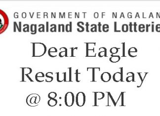 Dear Eagle Evening 8PM Result
