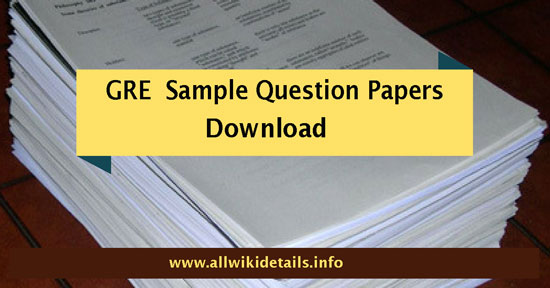 GRE Model Papers