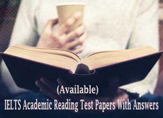 IELTS Academic Reading Test Papers