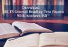 IELTS General Reading Test Papers
