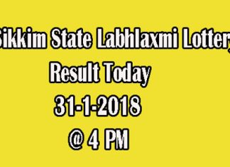 Labhlaxmi Lottery Result Today