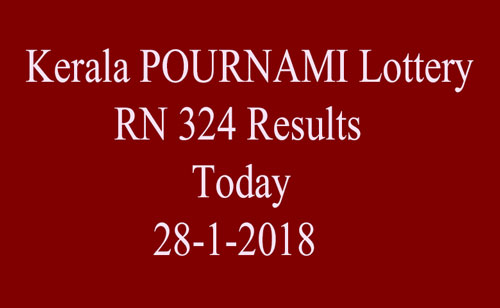 Pournami Lottery RN-324 Results