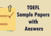 TOEFL Sample Papers with Answers