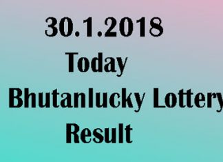 Today Bhutanlucky Lottery Result