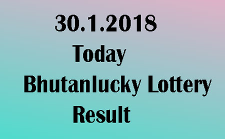 Today Bhutanlucky Lottery Result
